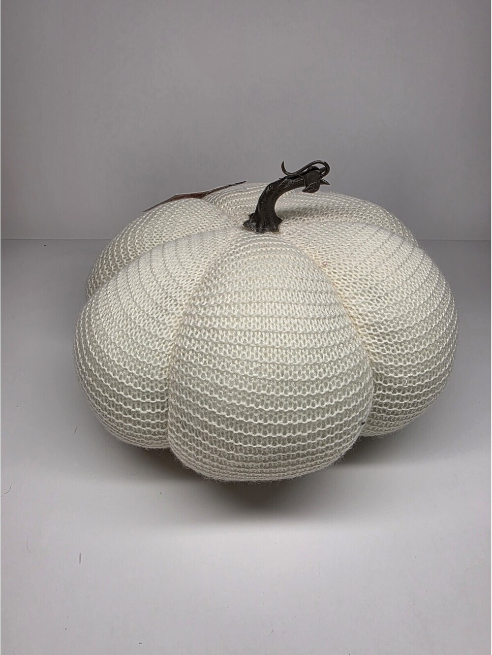 NEW Harvest Fall Large Fabric Pumpkin Farmhouse Decor 10in, Cotton Plush
